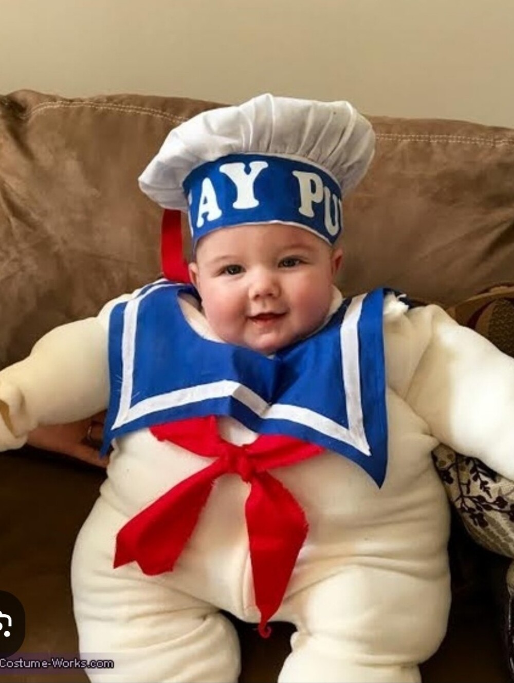 NWT Ghostbusters Stay Puft Marshmallow Man Costume Infant 12-24 Months